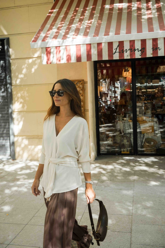 Blusa AVEN Beige Caliza - BIMANI