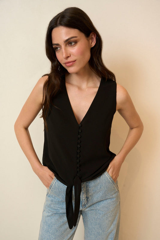 Top ZANZÍBAR Negro Magnético - BIMANI