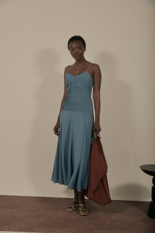 Vestido MOULIN Azul Niebla - BIMANI