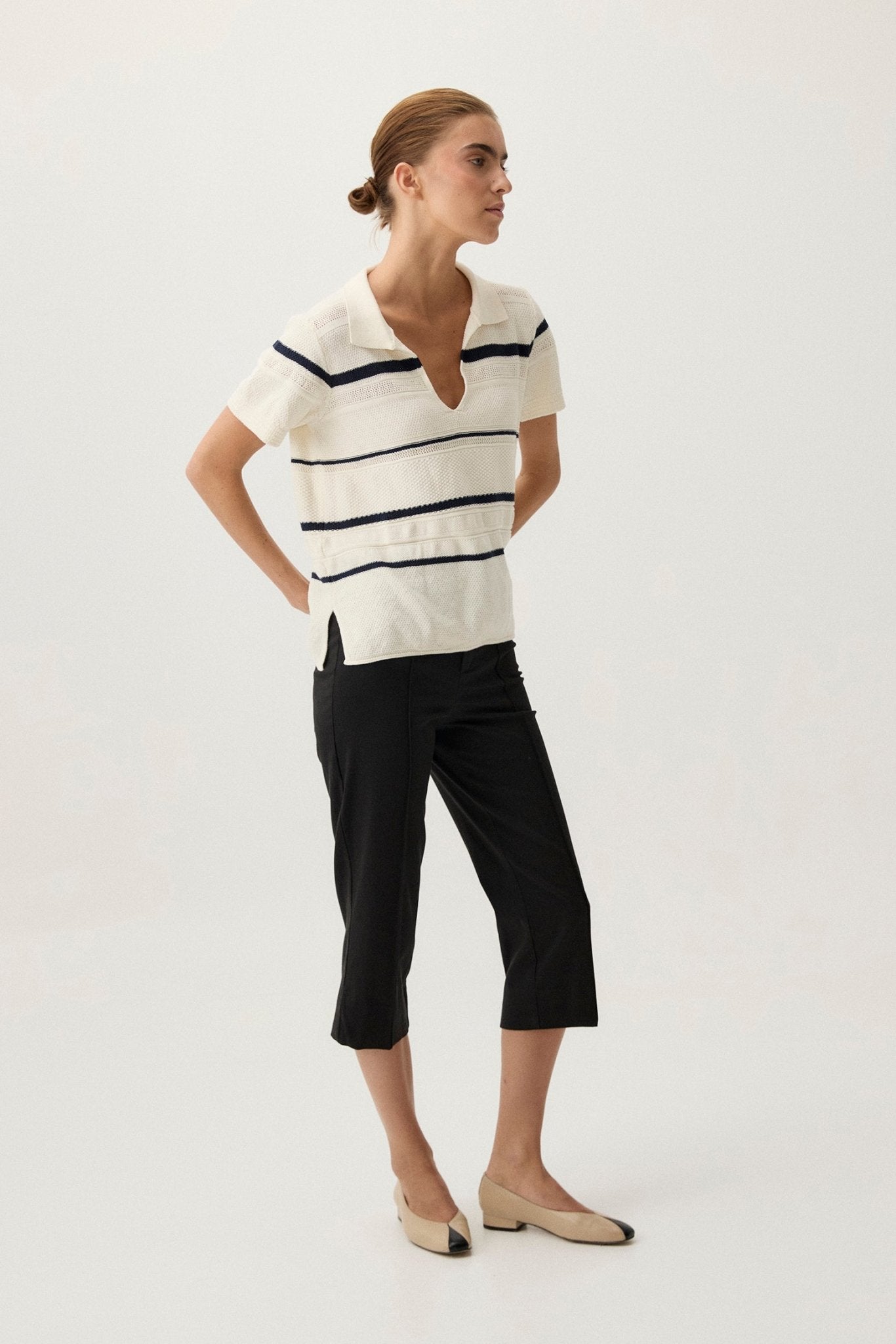 Polo EDÉN Rayas Beige - BIMANI