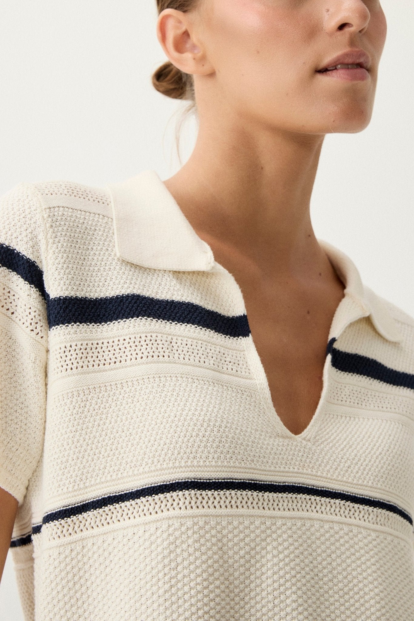 Polo EDÉN Rayas Beige - BIMANI