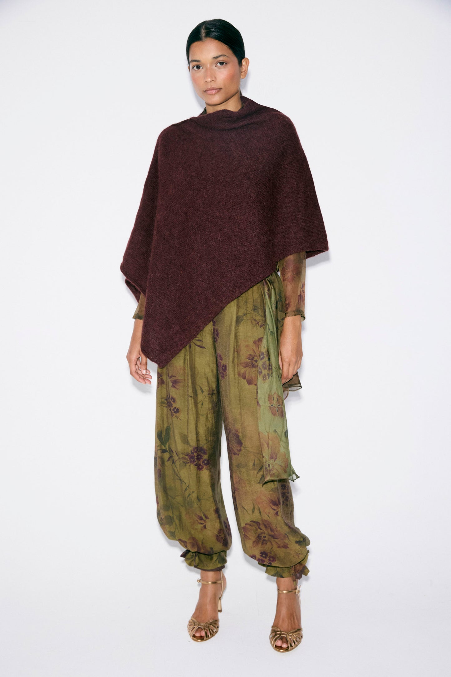 Poncho MOHAIR & ALPACA Chocolate