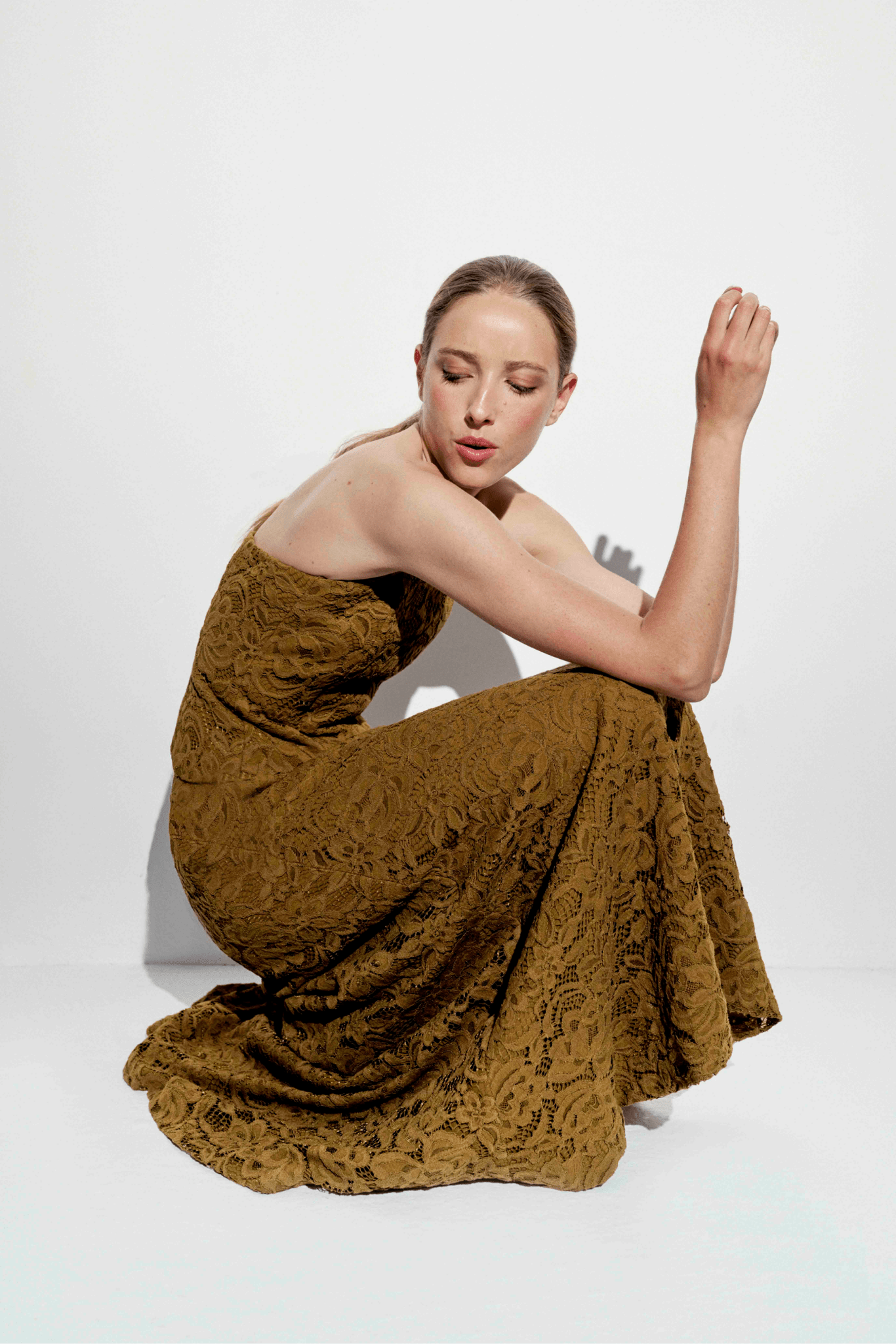 Falda CATERINA Oliva - BIMANI