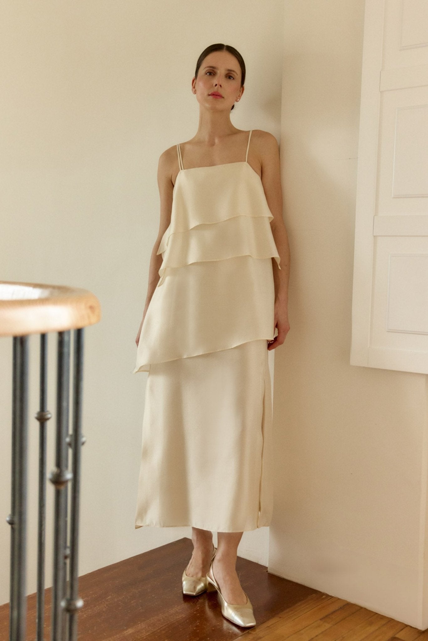 Vestido ROSES Beige - BIMANI