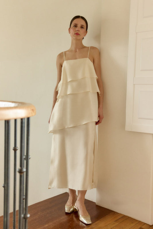 Vestido ROSES Beige - BIMANI