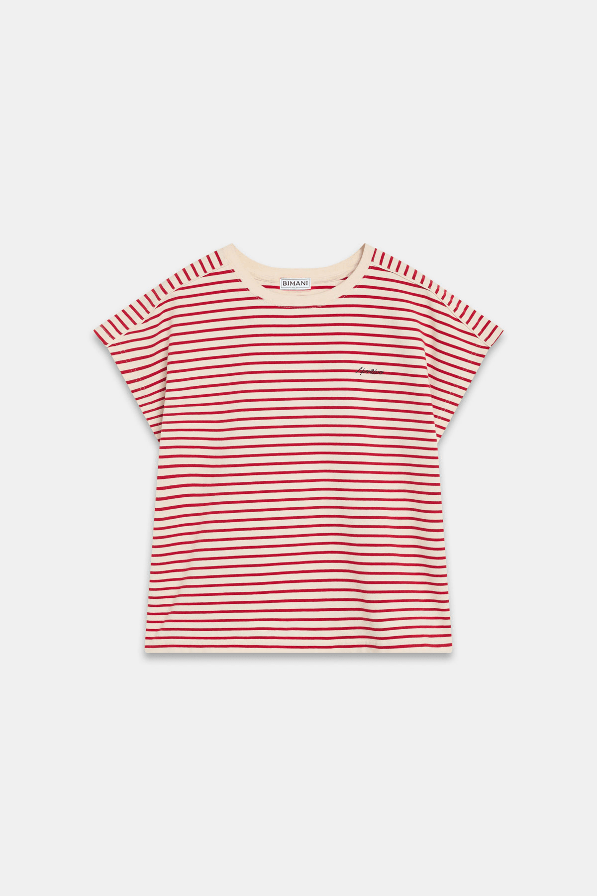 Camiseta APERITIVO Rayas Granate - BIMANI