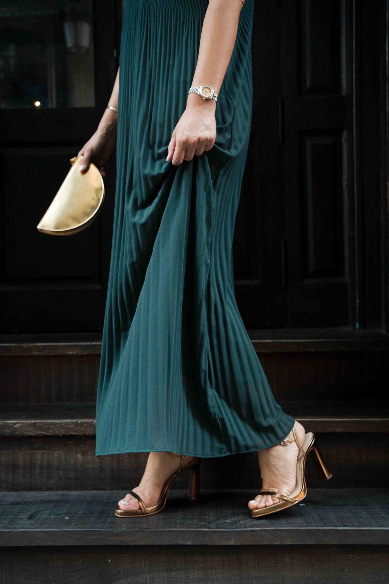 Vestido MARZIA Verde Hiedra - BIMANI