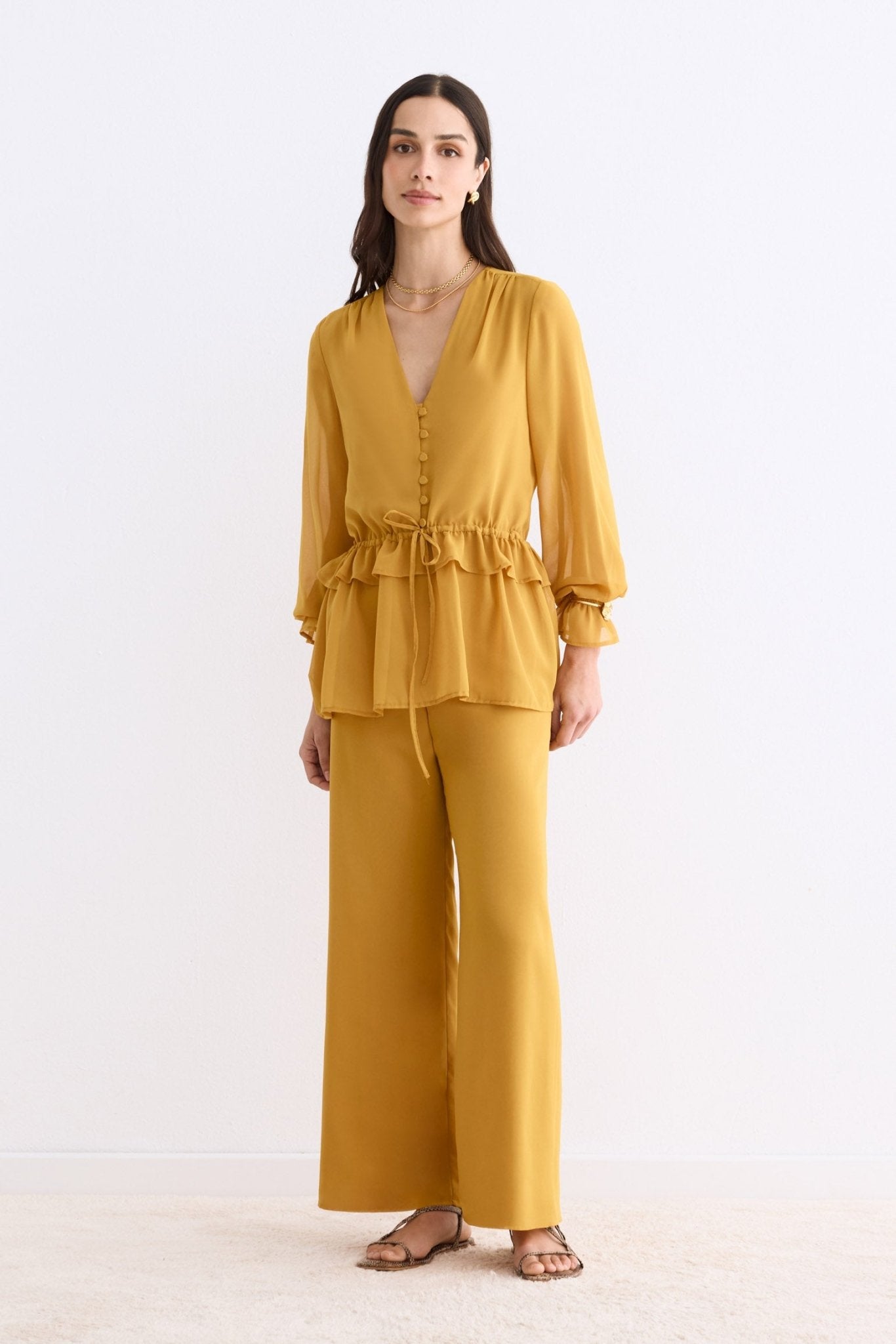 Pantalón LEVANTE Mostaza Dulce - BIMANI