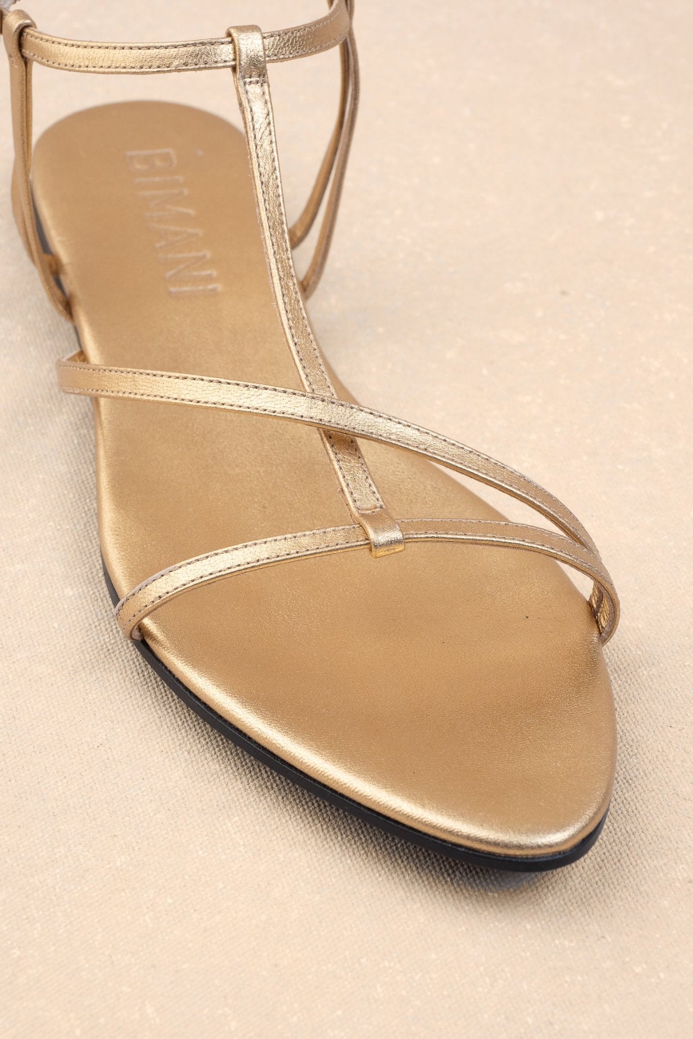 Sandalia MARÍA Oro Vintage - BIMANI