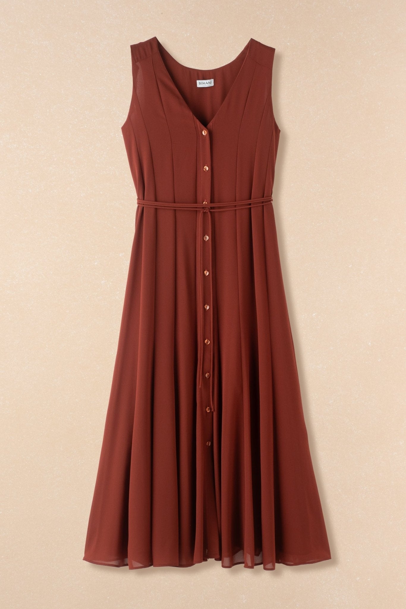 Vestido CORALIMA Teja Caldero - BIMANI