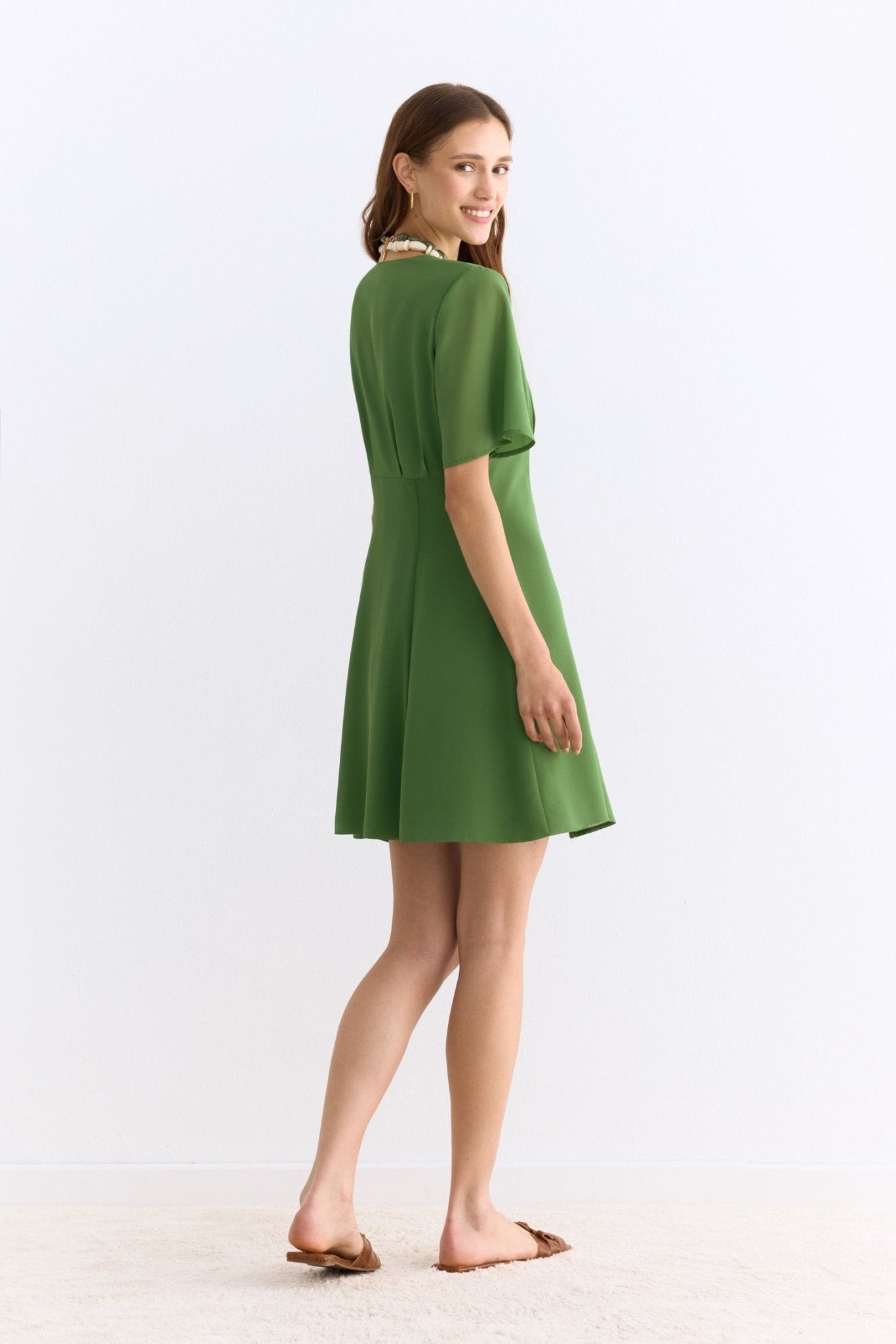 Vestido GINEBRA Green Forest - BIMANI