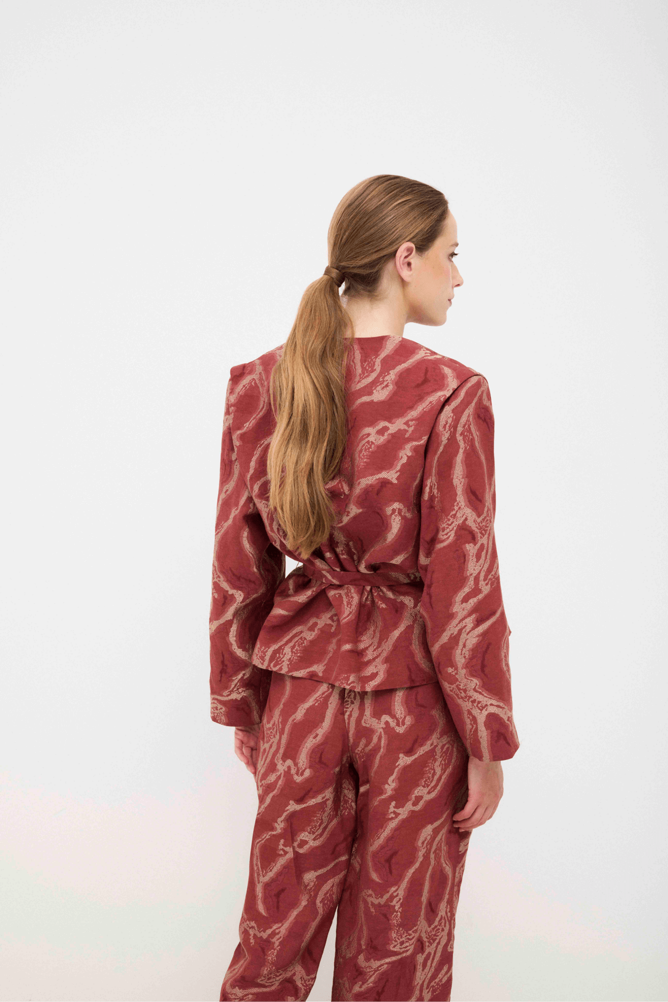 Chaqueta LIVIA Textura Empolvado - BIMANI