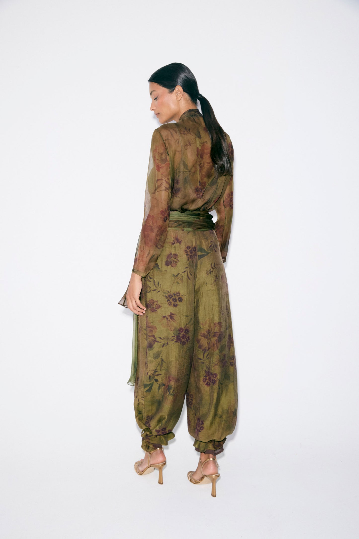 Blusa ADELA Estampado Oliva