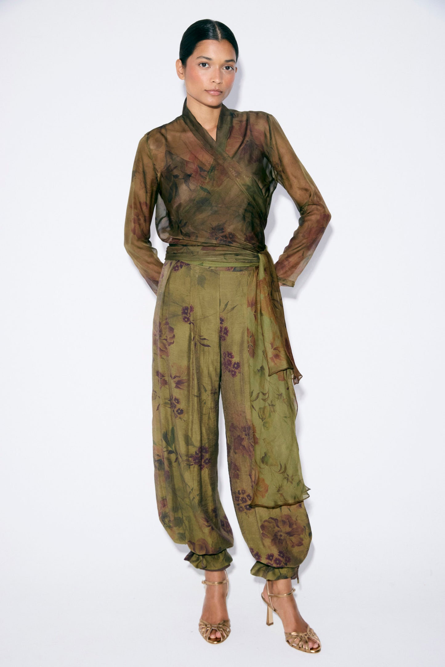 Blusa ADELA Estampado Oliva