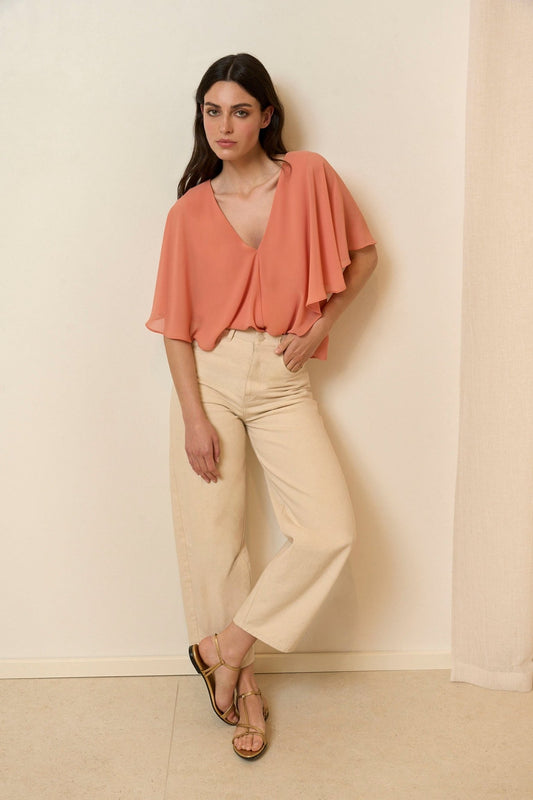 Blusa CENIA Salmón Lava - BIMANI