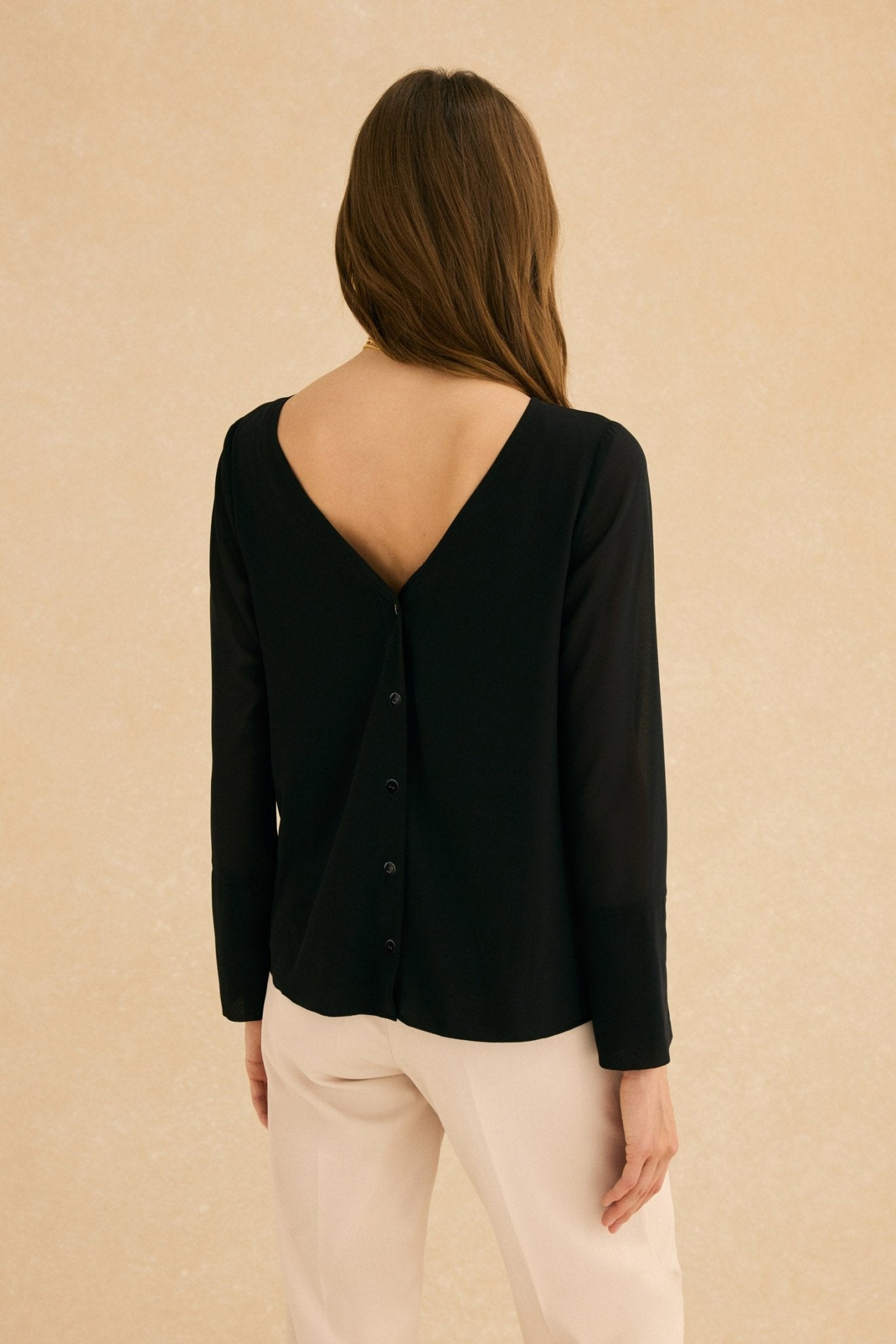 Blusa LAGUNA Negro Magnético - BIMANI