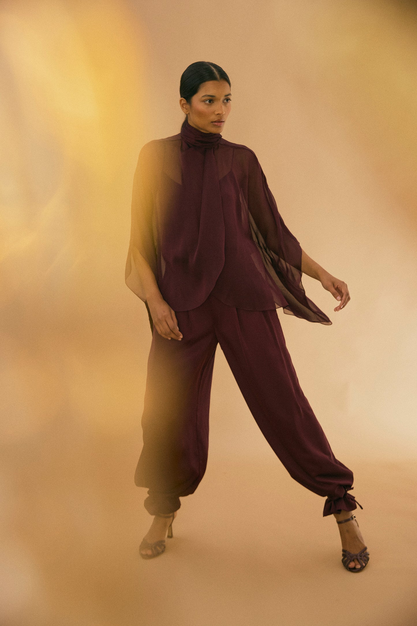 Blusa SOLÈNE Berenjena