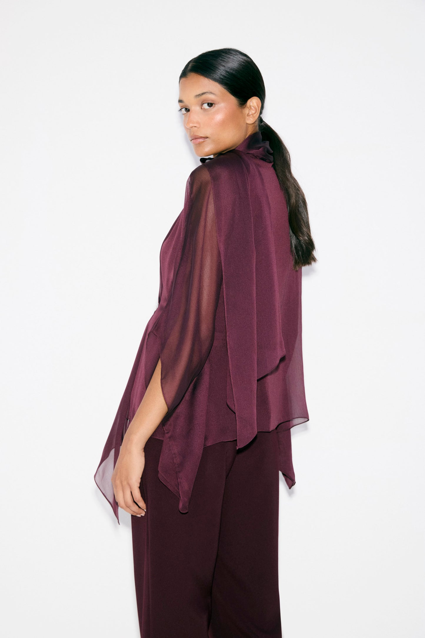 Blusa SOLÈNE Berenjena