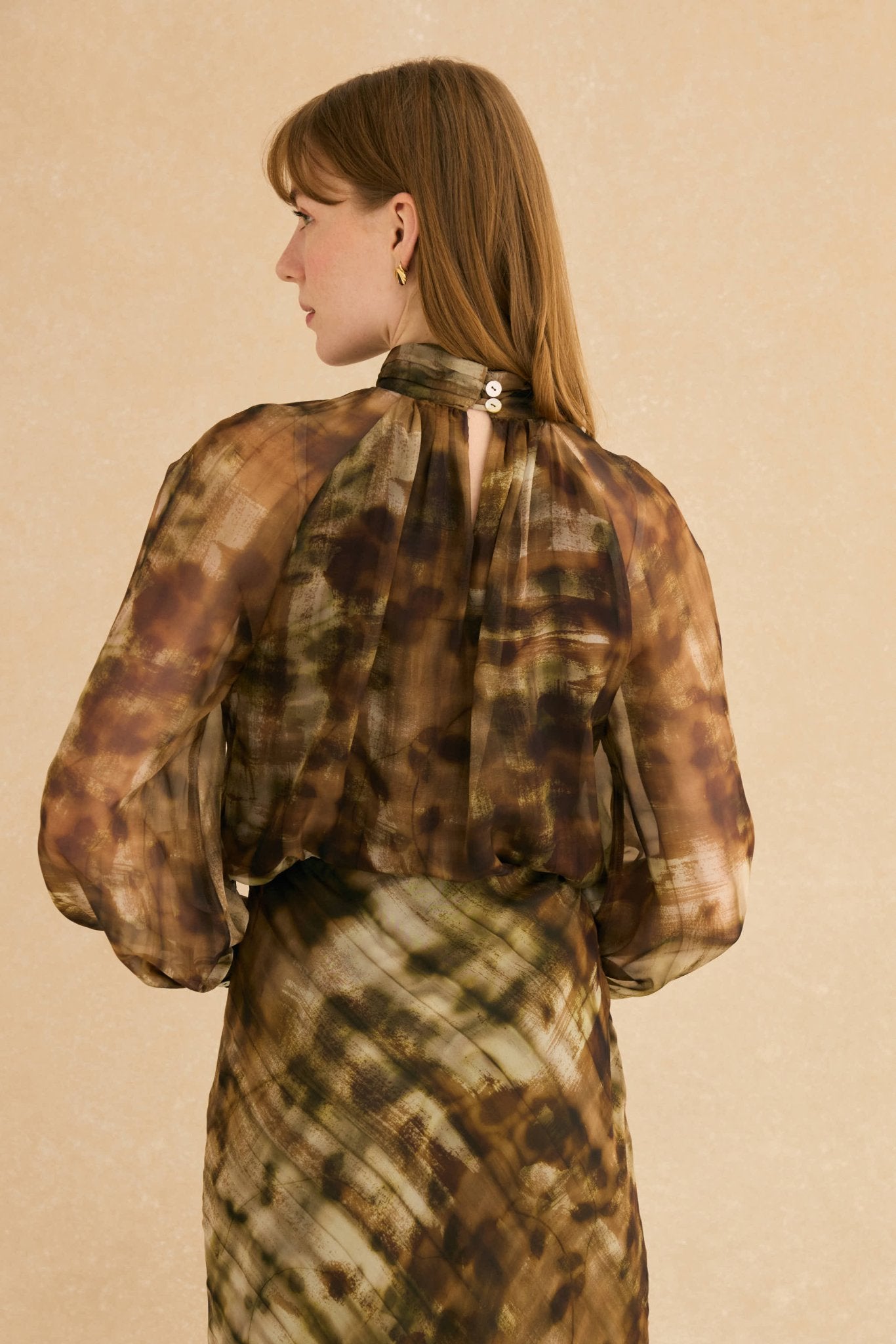 Blusa VIOLETTE Estampado Khaki - BIMANI