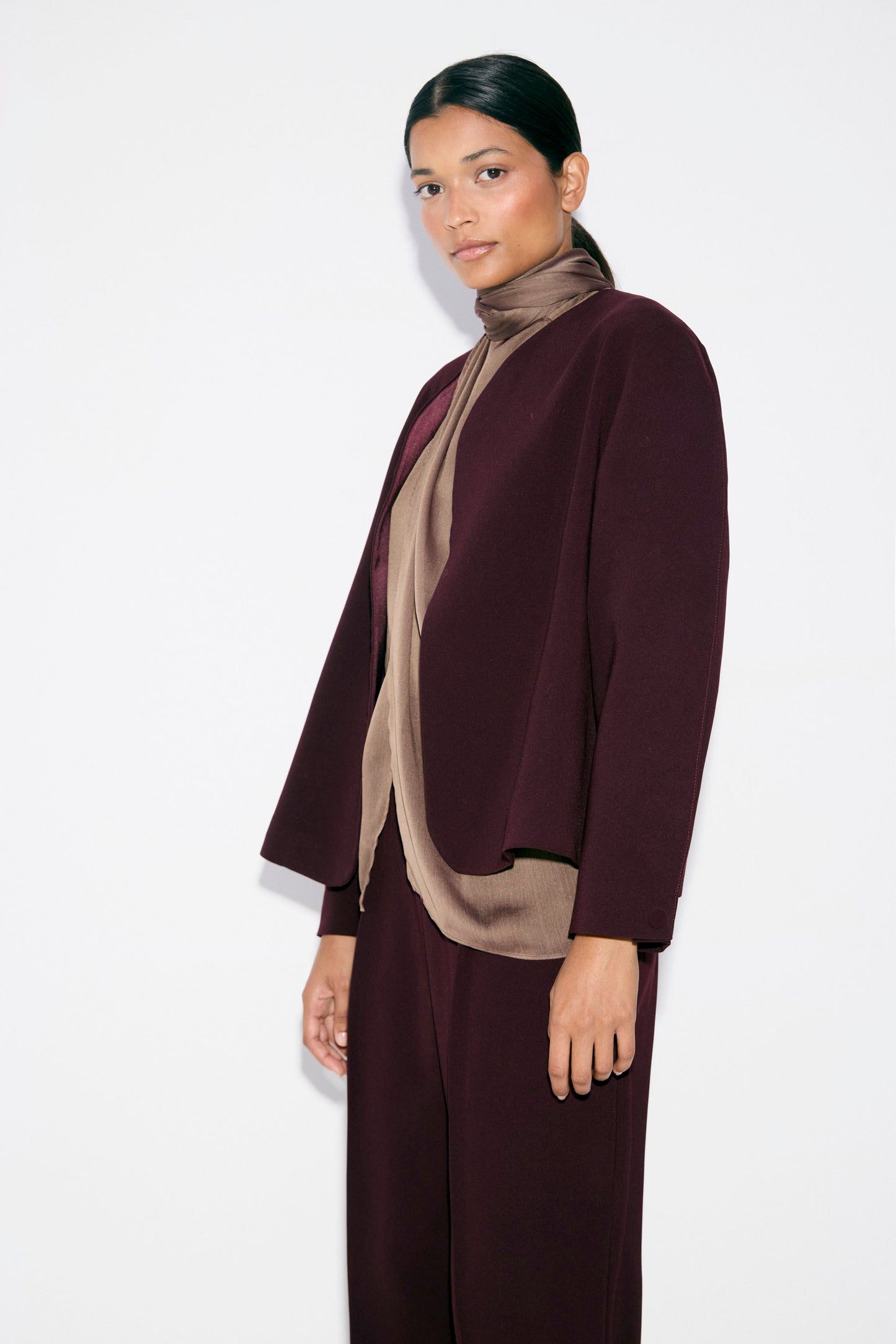 Chaqueta LEONORA Berenjena