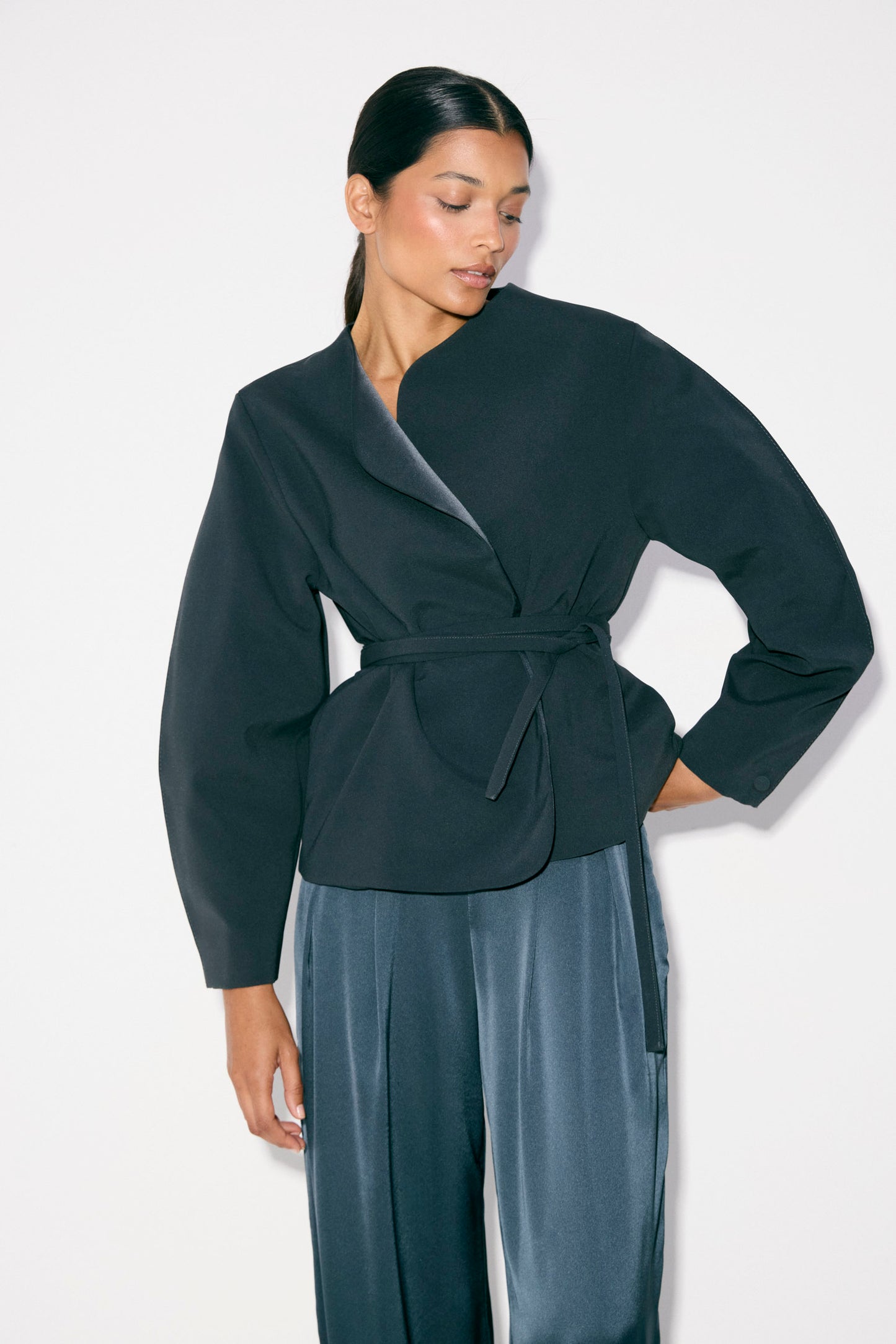 Chaqueta LEONORA Azul Petróleo