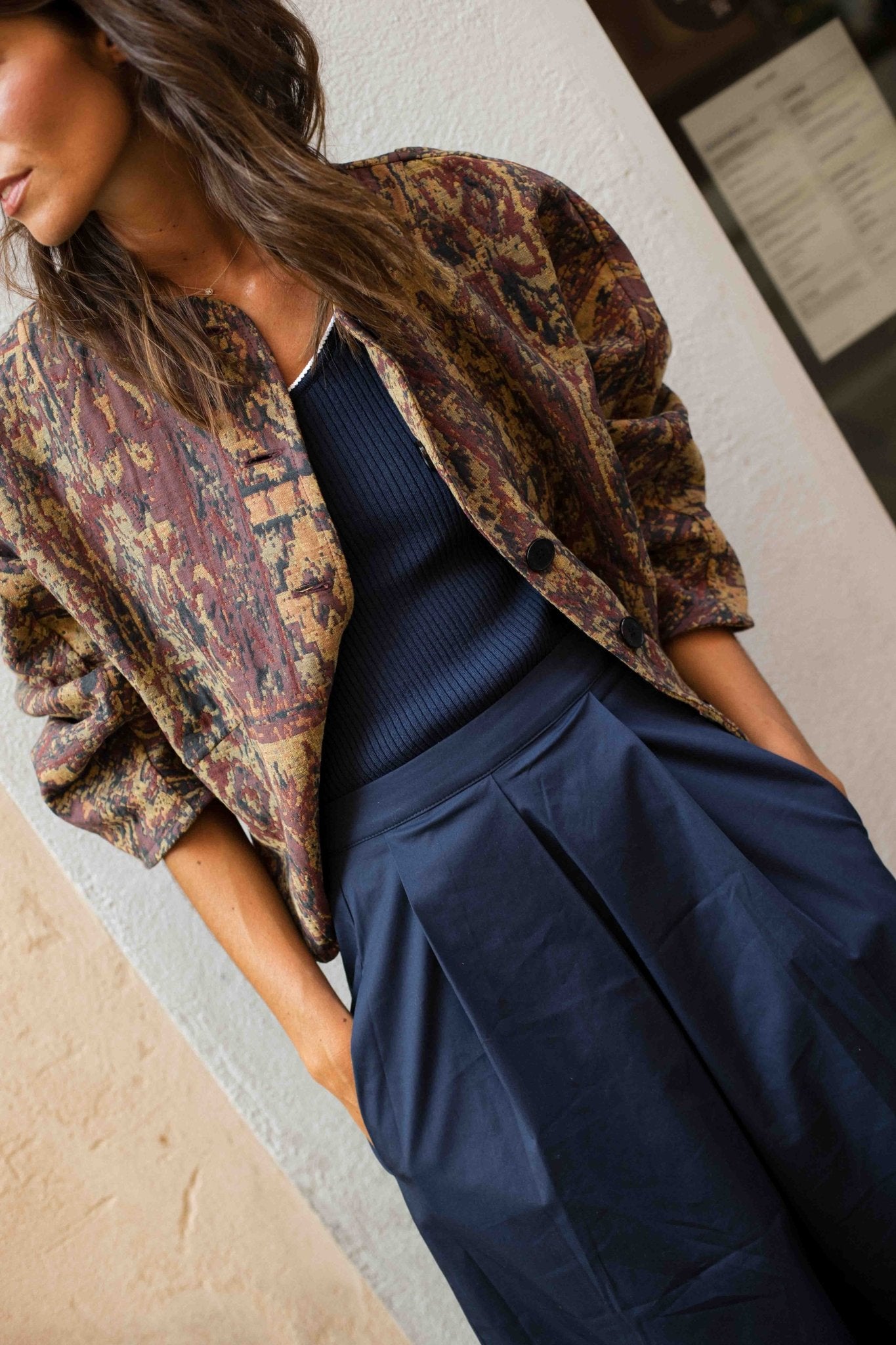 Chaqueta NOELLE Estampado Khaki - BIMANI