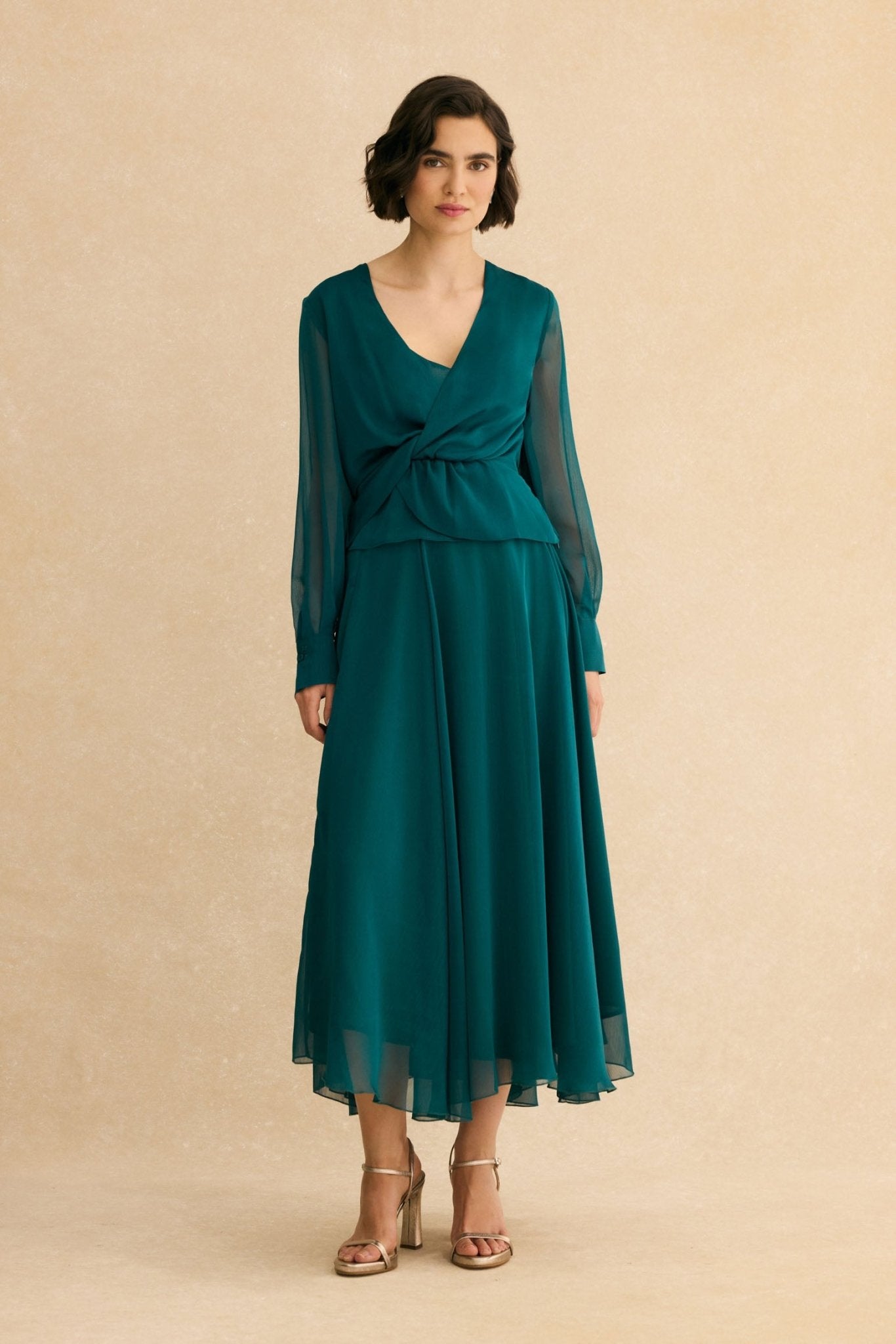 Falda MALISA Verde Hiedra - BIMANI