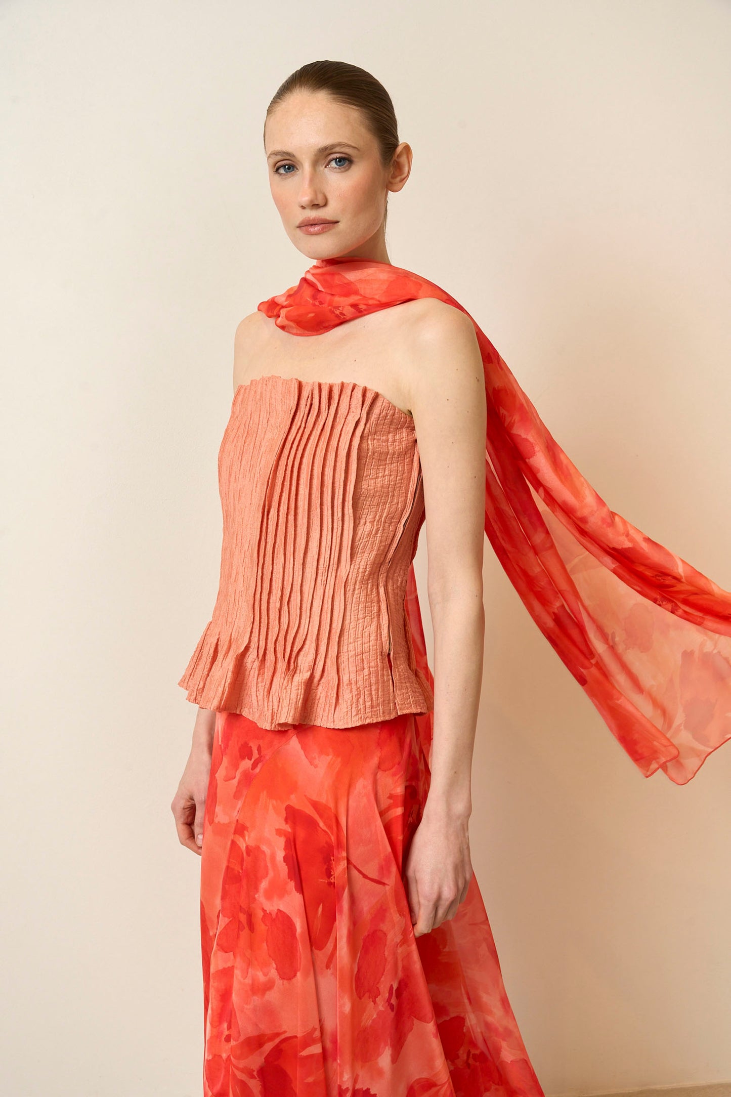 Fular FERIA Estampado Coral