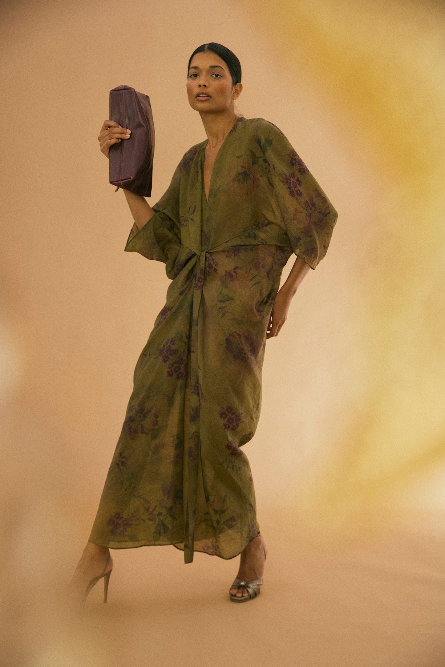 Kaftan GIULIANA Estampado Oliva