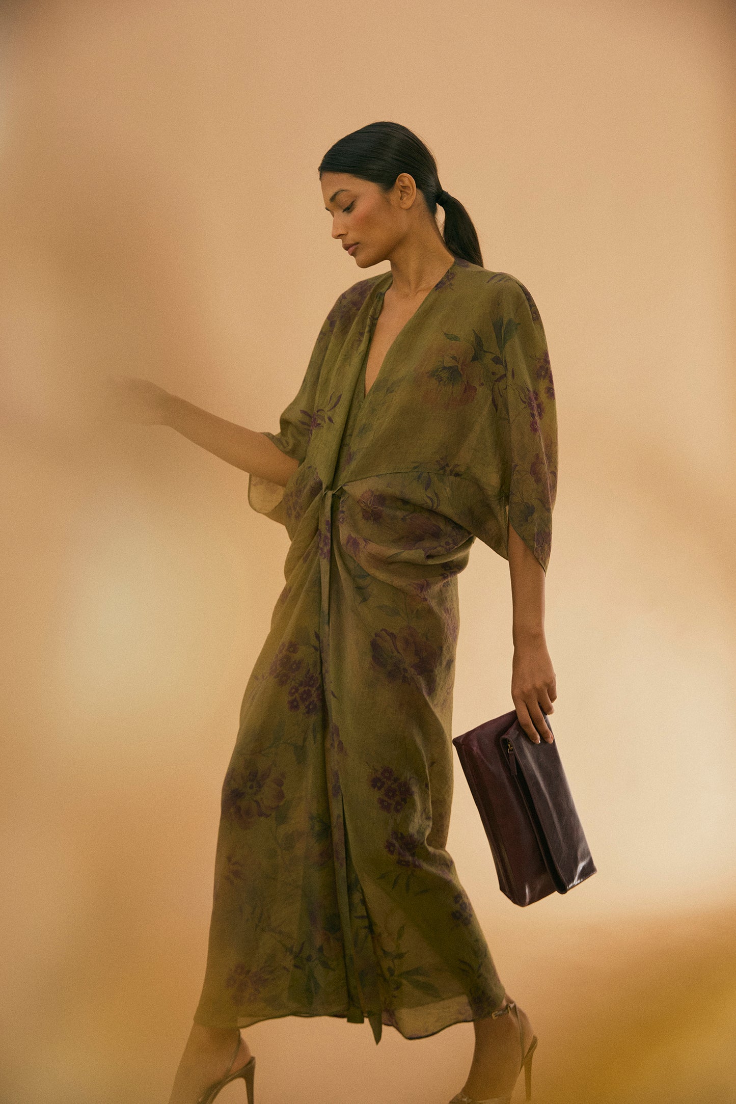 Kaftan GIULIANA Estampado Oliva