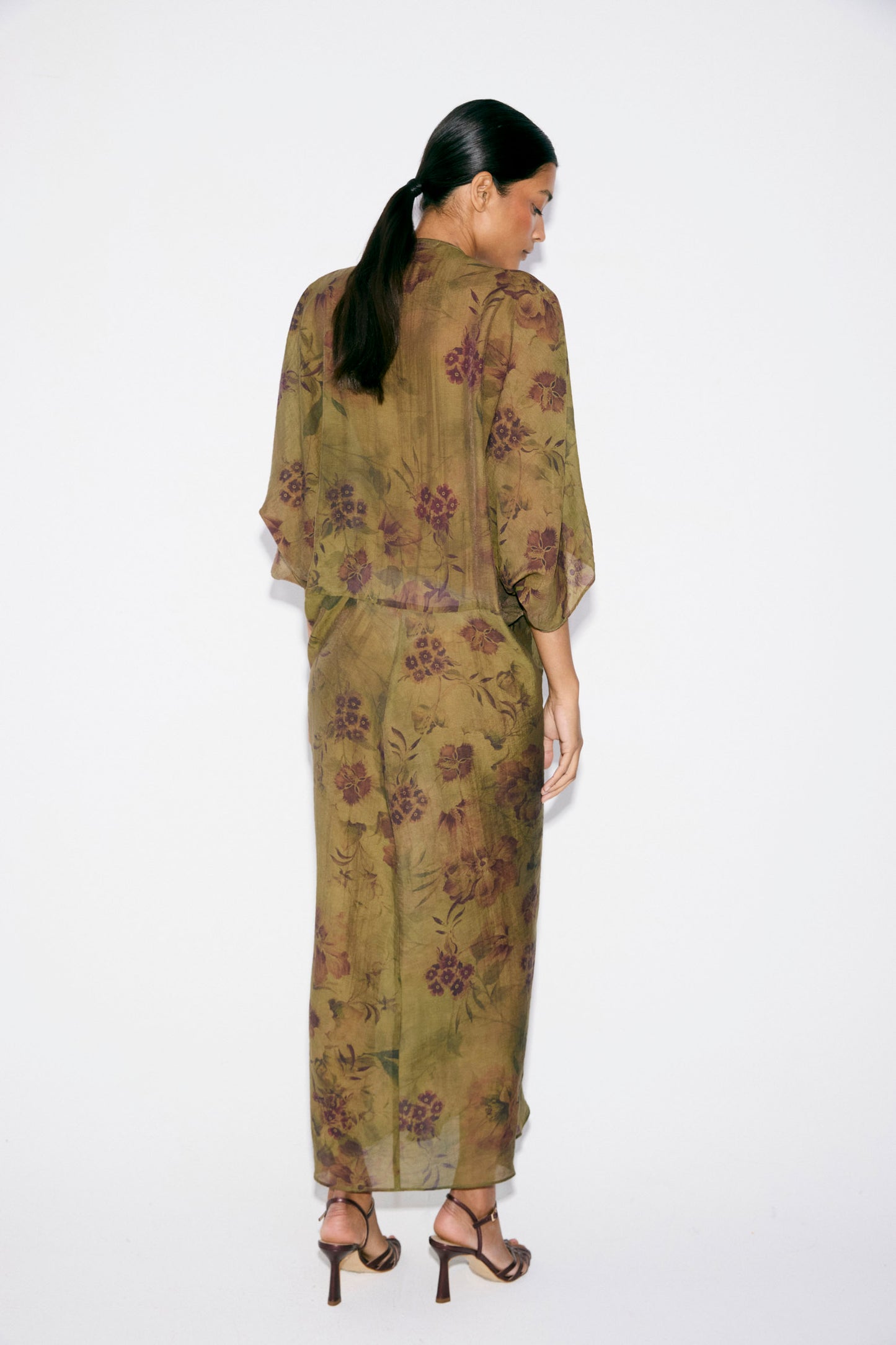 Kaftan GIULIANA Estampado Oliva