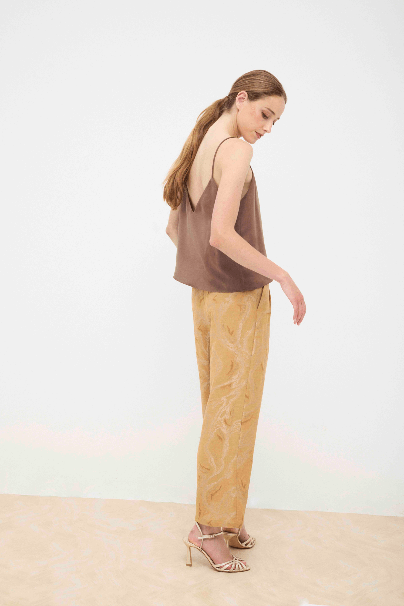 Pantalón ARLETTE Textura Dorada - BIMANI