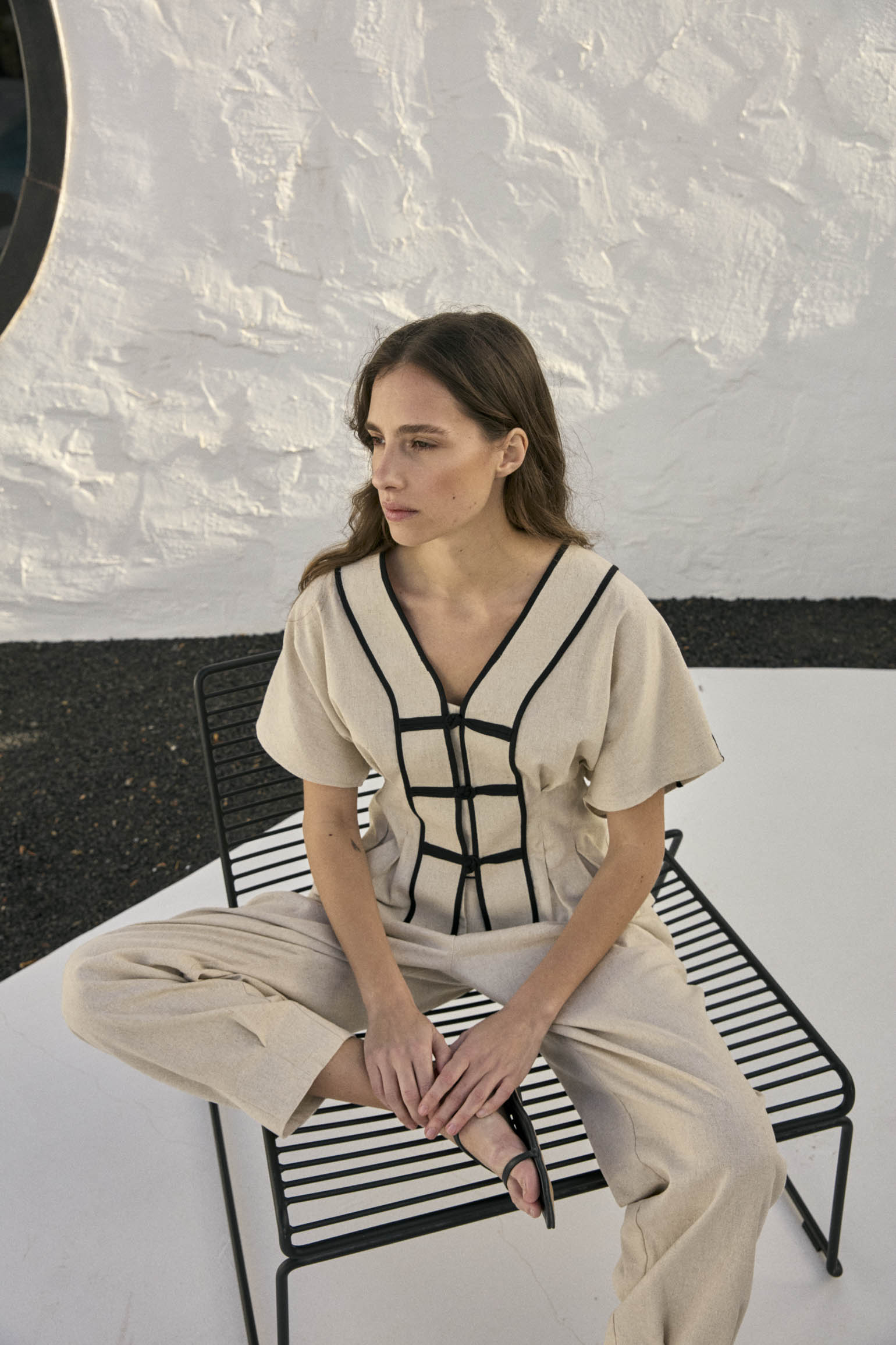 Pantalón BERAL Crema - BIMANI