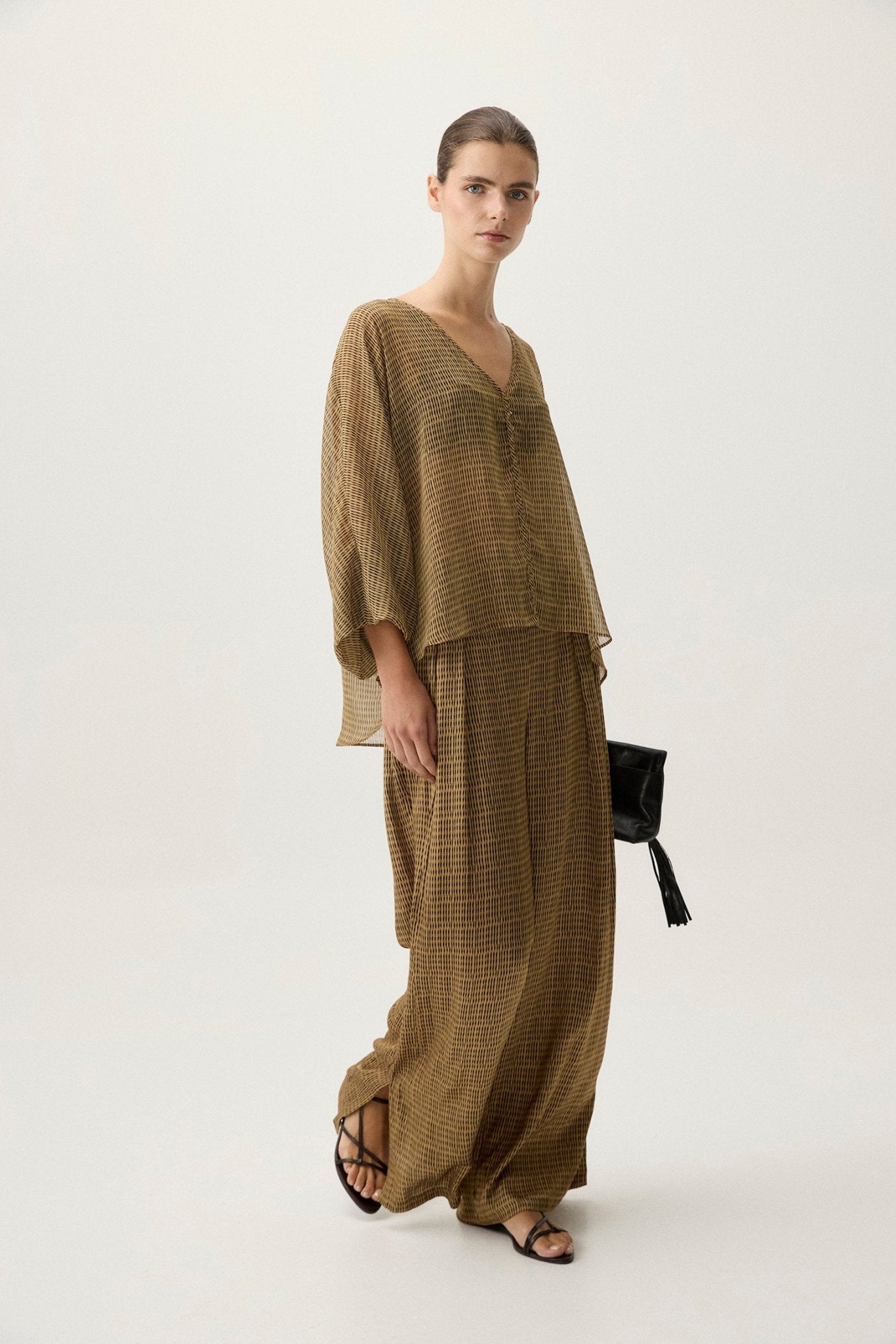 Pantalón ELYA Estampado Khaki - BIMANI