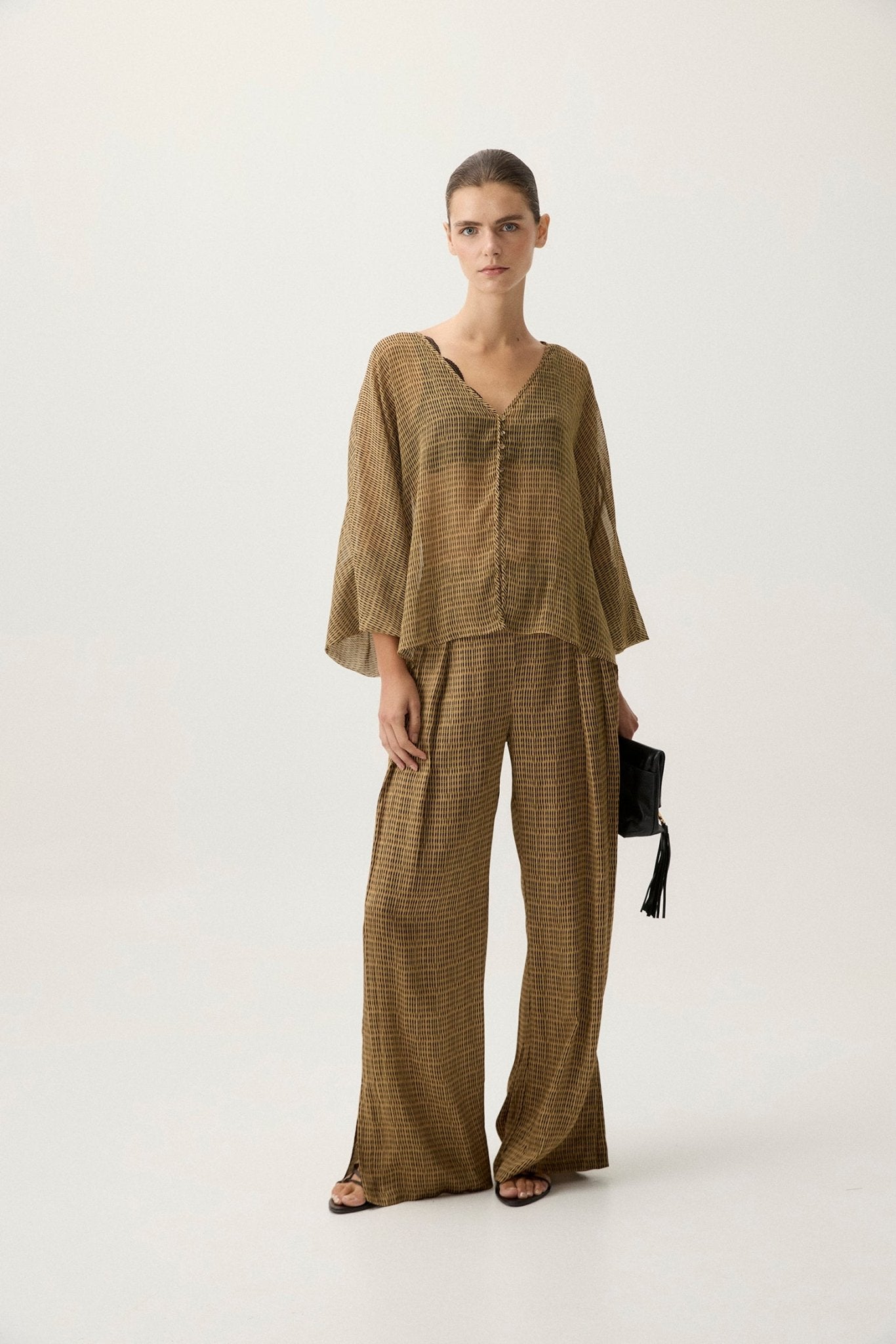 Pantalón ELYA Estampado Khaki - BIMANI