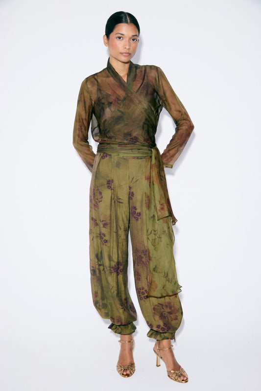 Pantalón ISOLA Estampado Oliva