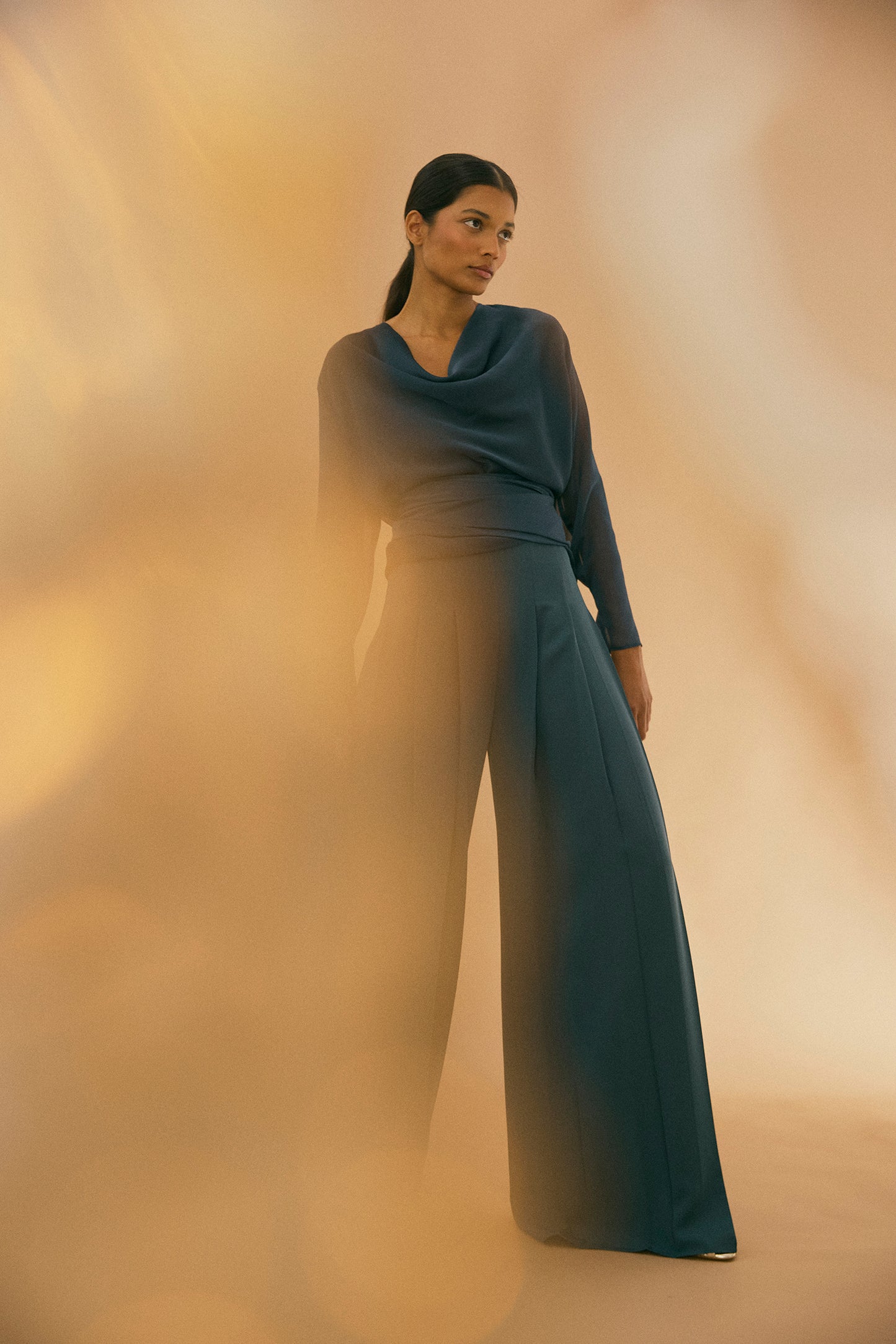 Pantalón SIENNA Azul Petróleo