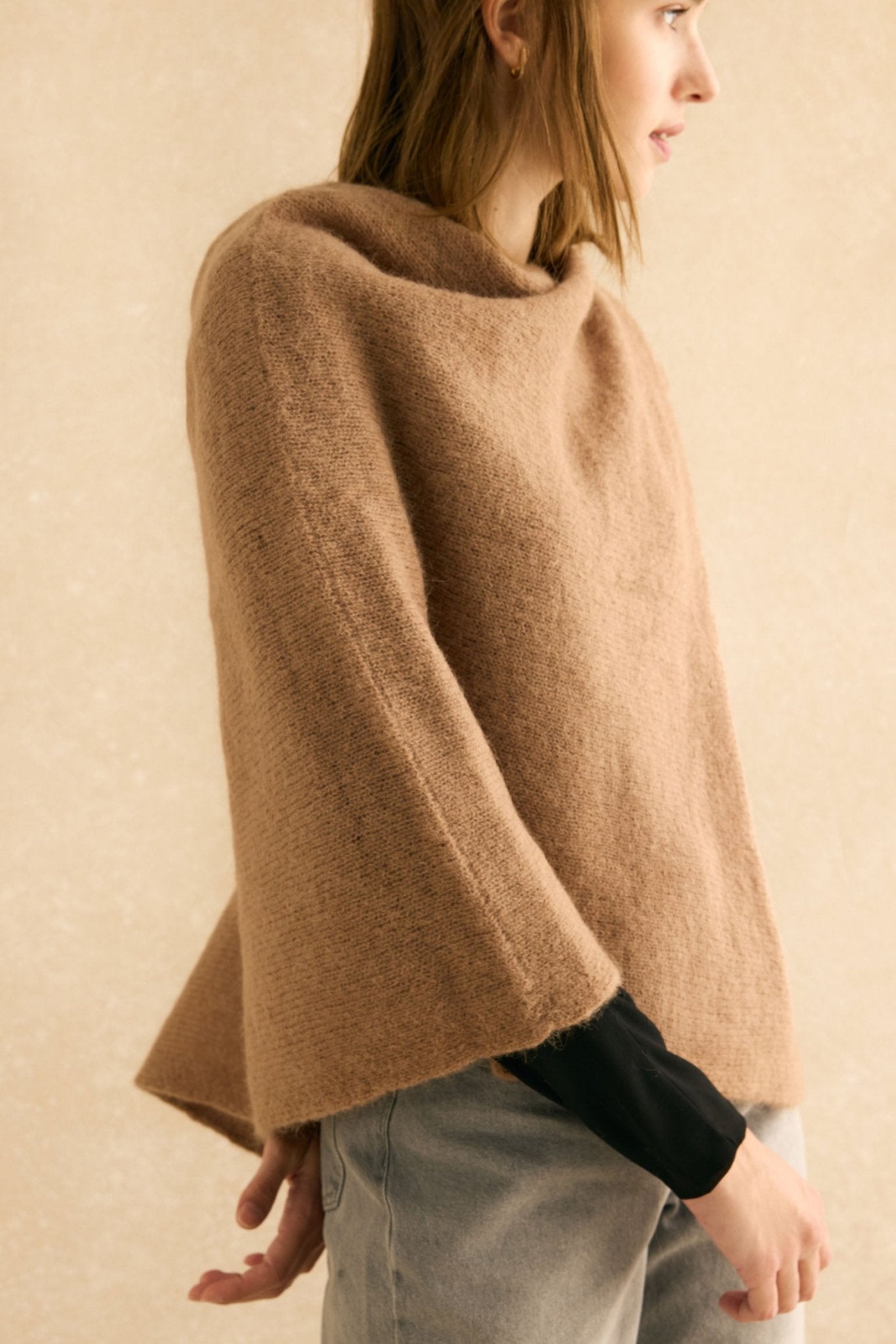 Poncho MOHAIR Caramelo - BIMANI
