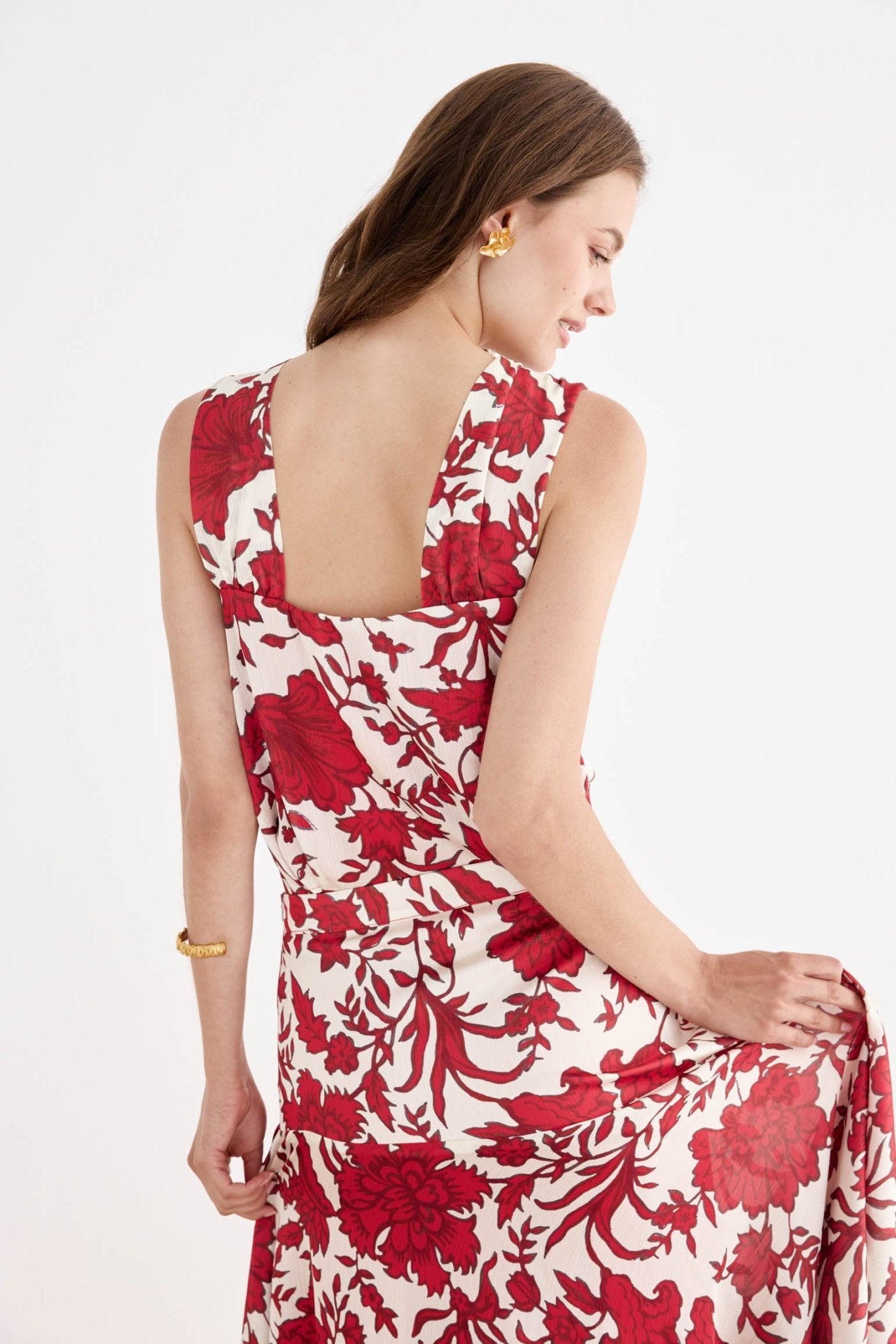 Top BONAO Print Red - BIMANI