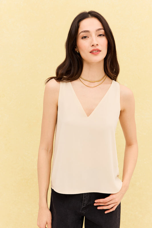 Top KABUKI Beige Caliza