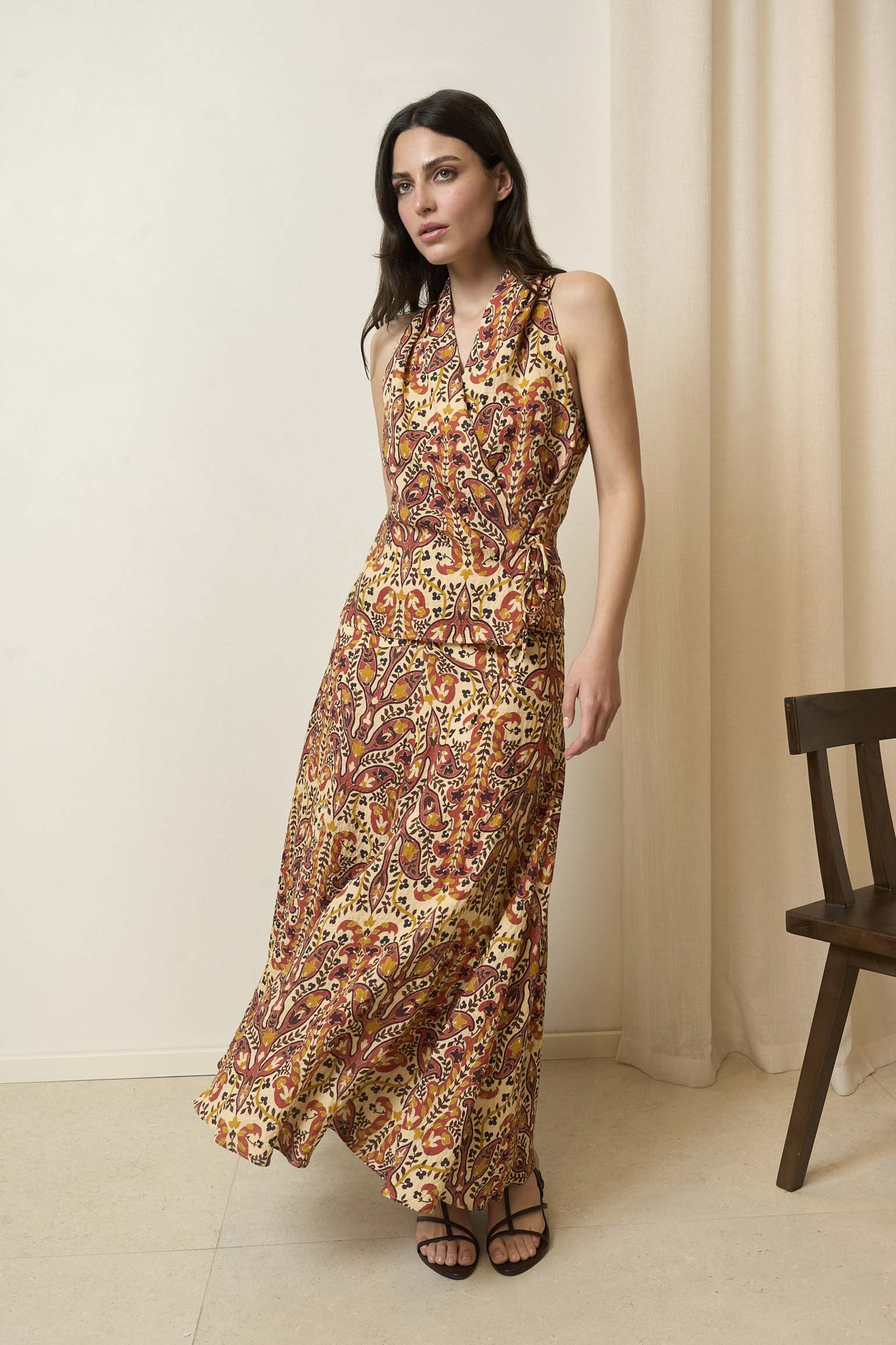Top SOLÉ Estampado Mocca - BIMANI