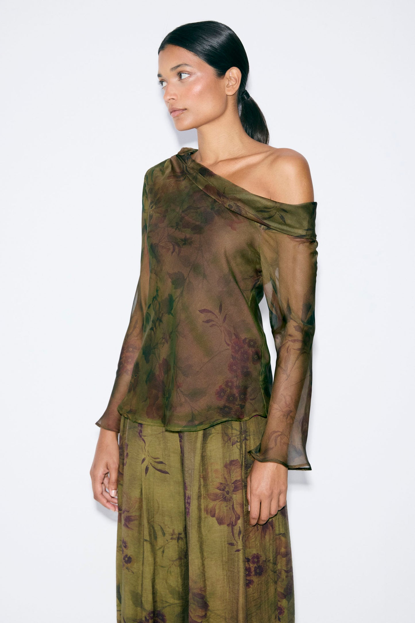 Blusa VALERIE Estampado Oliva