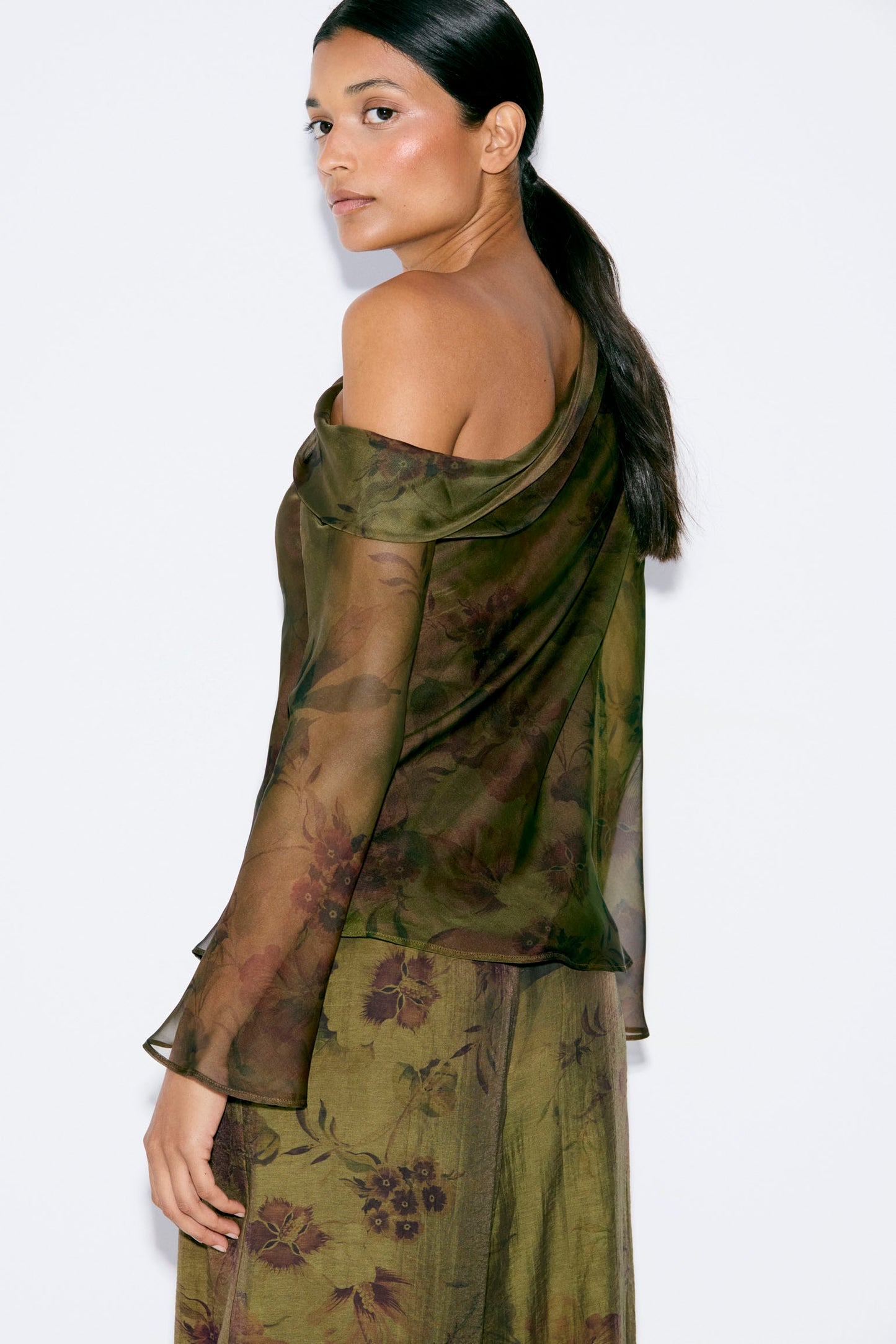 Blusa VALERIE Estampado Oliva