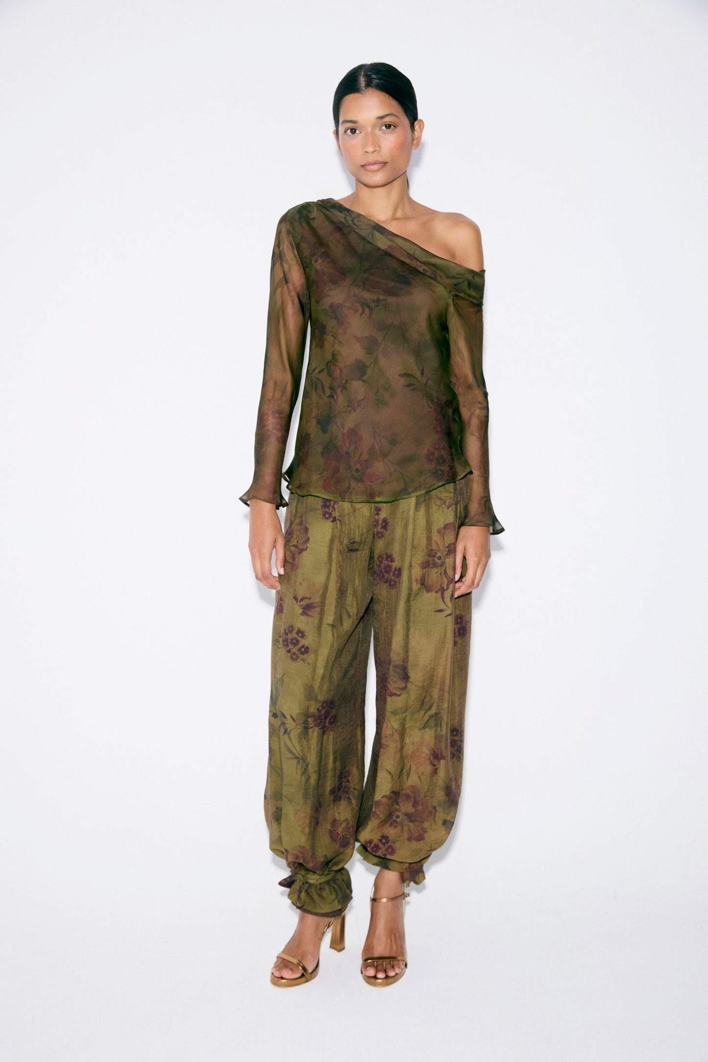 Blusa VALERIE Estampado Oliva