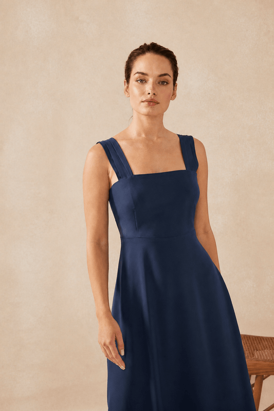 Vestido CIBELINA Azul Cantábrico - BIMANI