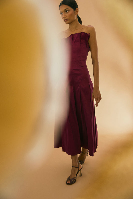 Vestido CORDELIA Burdeos