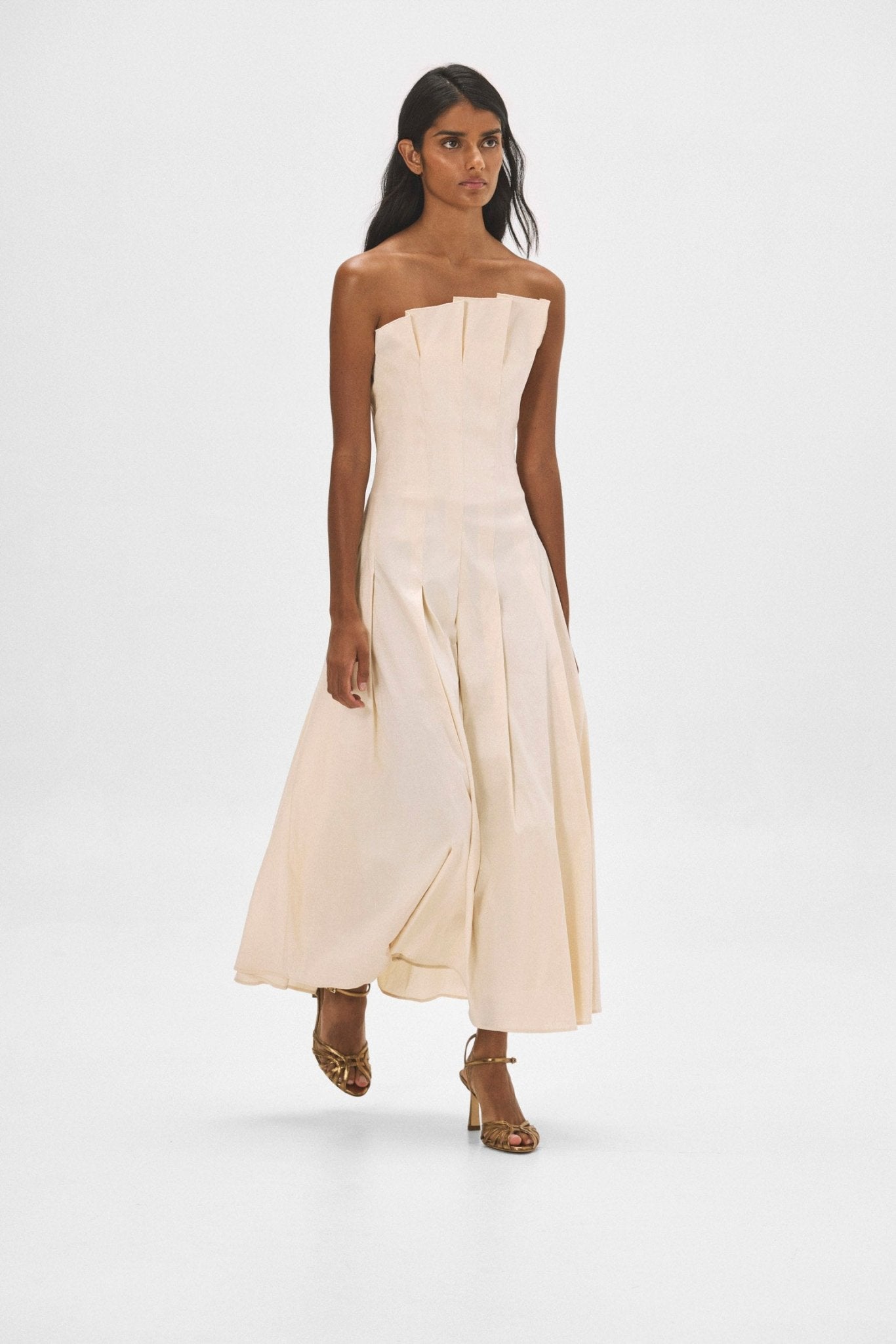 Vestido CORDELIA Crema - BIMANI