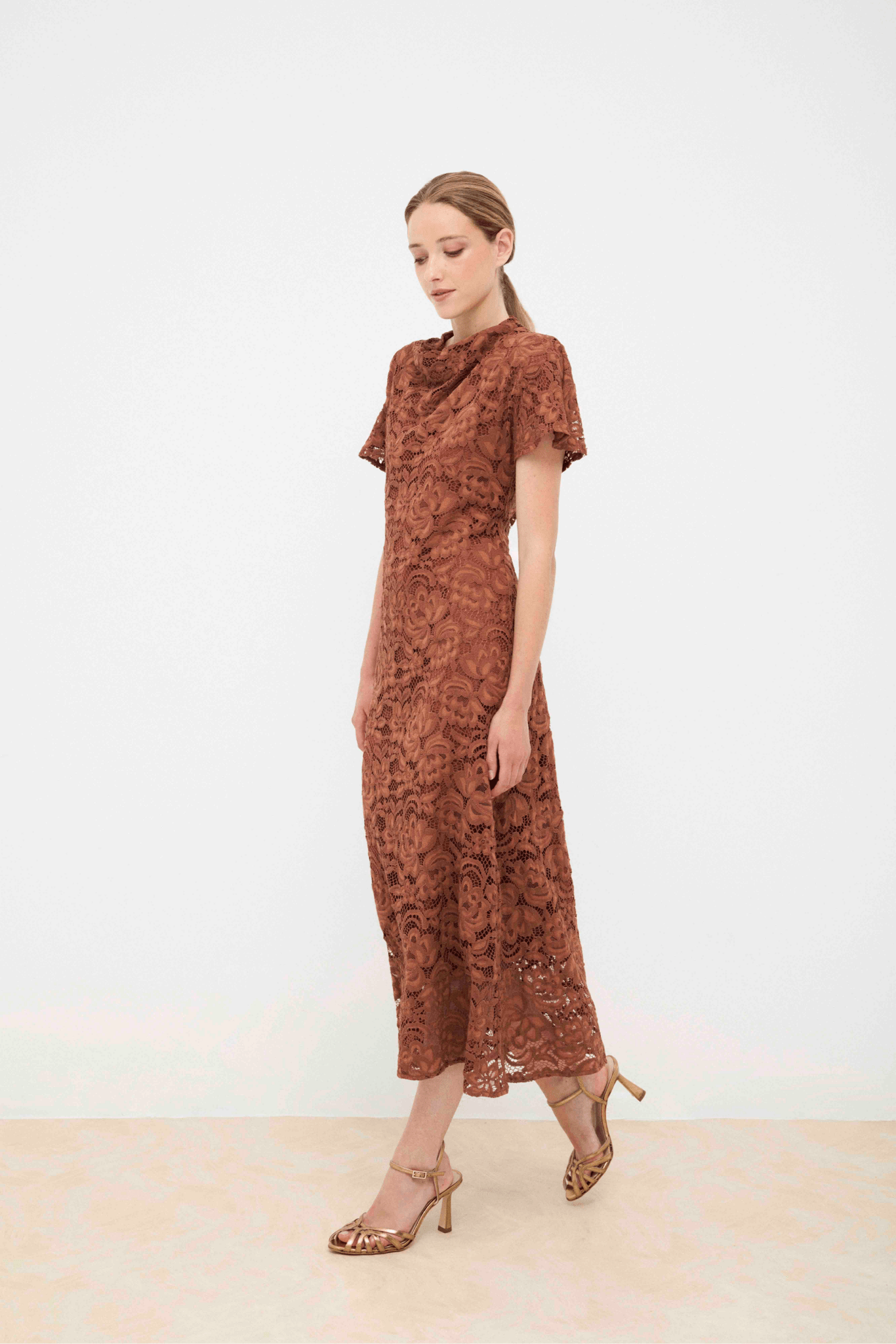 Vestido FIORELLA Terracota - BIMANI