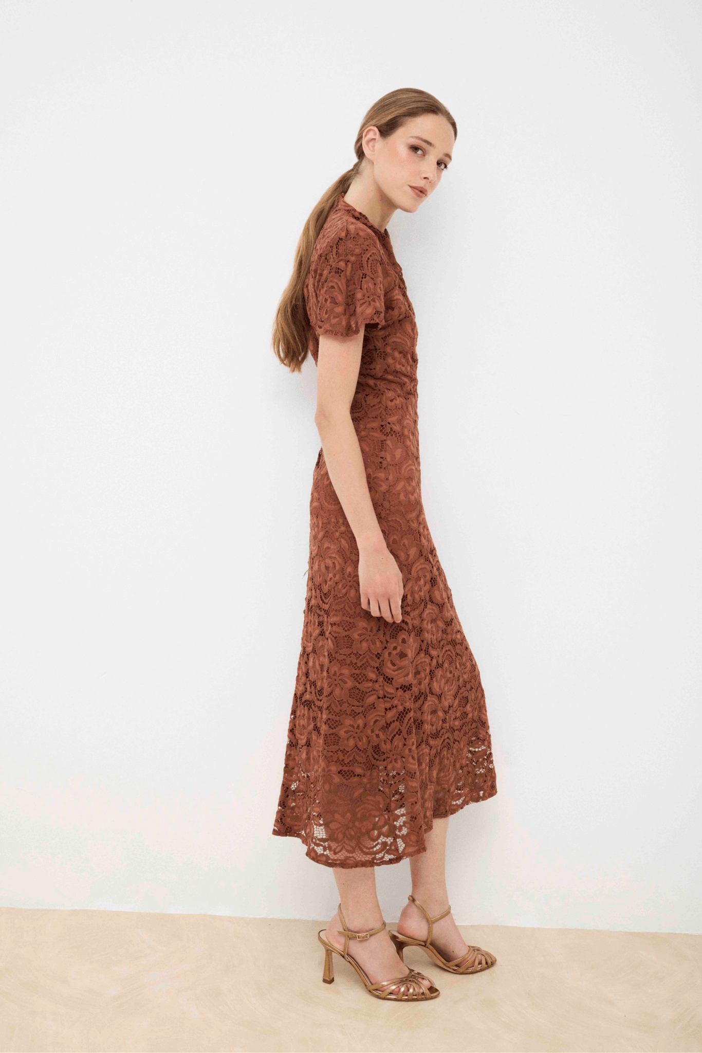 Vestido FIORELLA Terracota - BIMANI
