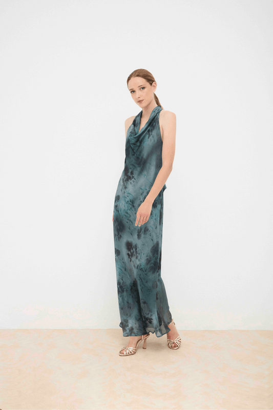 Vestido HELENA Estampado Laguna - BIMANI